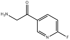 Ethanone, 2-amino-1-(6-fluoro-3-pyridinyl)- (9CI)分子式结构图