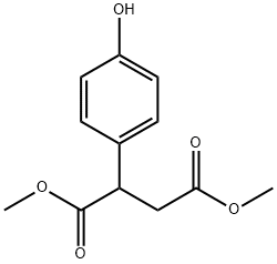 2-(4-羟苯基)琥珀酸二甲酯分子式结构图