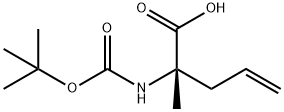 (S)-N-Boc-2-(2'-propylenyl)alanine分子式结构图