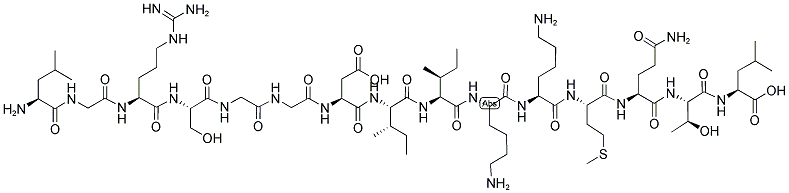 H-LEU-GLY-ARG-SER-GLY-GLY-ASP-ILE-ILE-LYS-LYS-MET-GLN-THR-LEU-OH分子式结构图