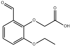 2-(2-乙氧基-6-甲酰苯氧基)乙酸分子式结构图