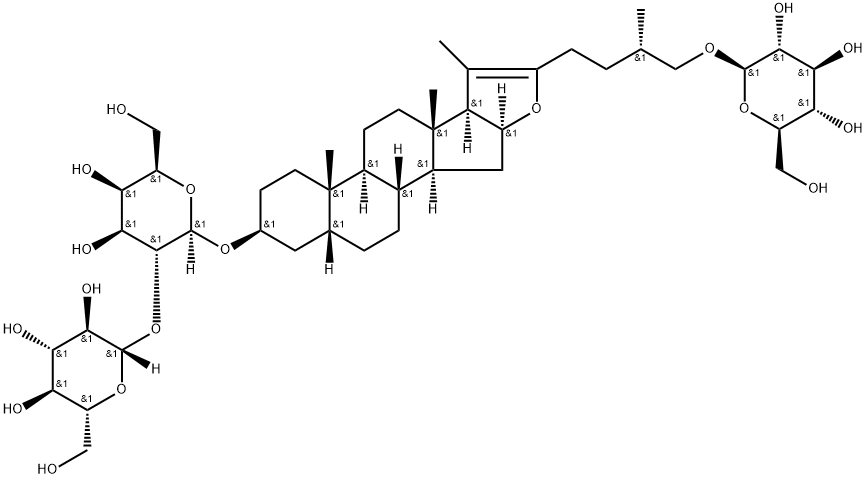 知母皂苷B3分子式结构图