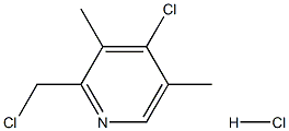 2-氯甲基-4-氯-3,5-二甲基吡啶盐酸盐分子式结构图