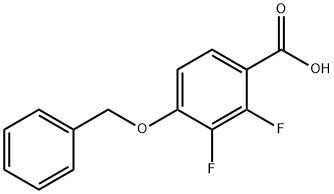 4-苄氧基-2,3-二氟苯甲酸分子式结构图