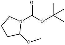 2-甲氧基吡咯烷-1-羧酸叔丁酯分子式结构图