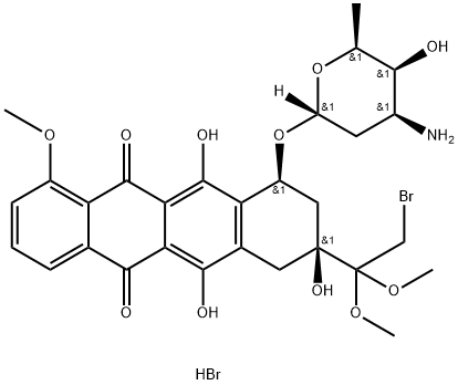 阿霉素Imp B HBr盐分子式结构图