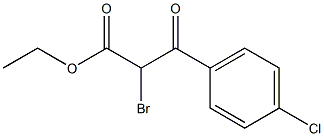 2-溴-3-(4-氯苯基)-3-氧代丙酸乙酯分子式结构图