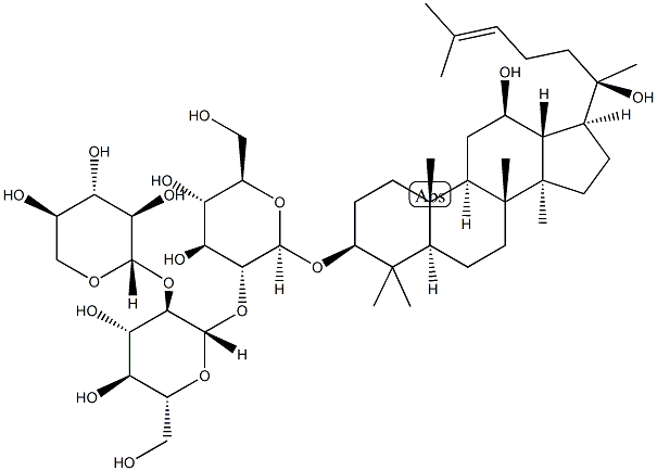 三七皂苷FT1分子式结构图