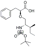 (2S)-[(2'S)-T-BOC-AMINO-(3'S)-METHYL-1-PENTYLOXY]-3-PHENYLPROPIONIC ACID分子式结构图