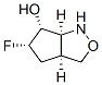 1H-Cyclopent[c]isoxazol-6-ol,5-fluorohexahydro-,[3aS-(3aalpha,5alpha,6alpha,6aalpha)]-分子式结构图