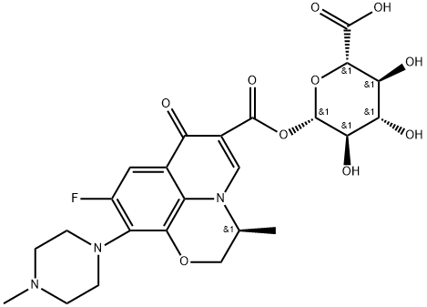 左氧氟沙星酰基维葡糖苷酸分子式结构图