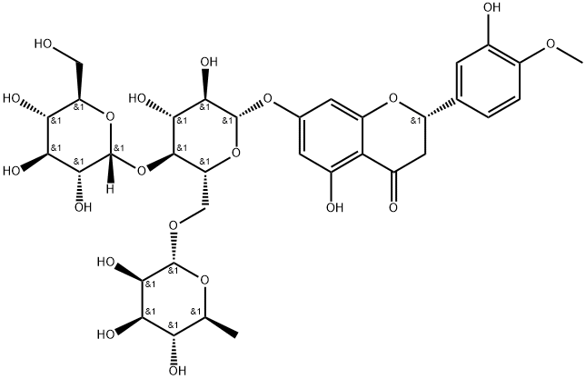 α-葡萄糖基橙皮苷分子式结构图