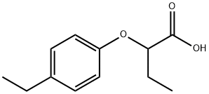 2-(4-乙基苯氧基)丁酸分子式结构图