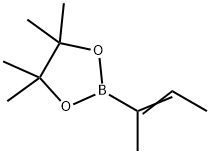 2-(丁-2-烯-2-基)-4,4,5,5-四甲基-1,3,2-二氧硼杂环戊烷分子式结构图