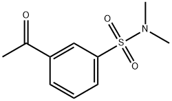 3-乙酰-N,N-二甲基苯-1-磺酰胺分子式结构图