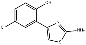 2-(2-氨基噻唑-4-基)-4-氯苯酚分子式结构图