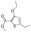 2-Thiophenecarboxylicacid,3-ethoxy-5-ethyl-,methylester(9CI)分子式结构图