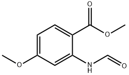 Benzoic acid, 2-(formylamino)-4-methoxy-, methyl ester (9CI)分子式结构图