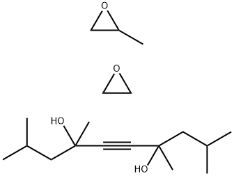 2,4,7,9-四甲基-5-癸炔-4,7-二醇聚氧乙烯聚氧丙烯醚分子式结构图