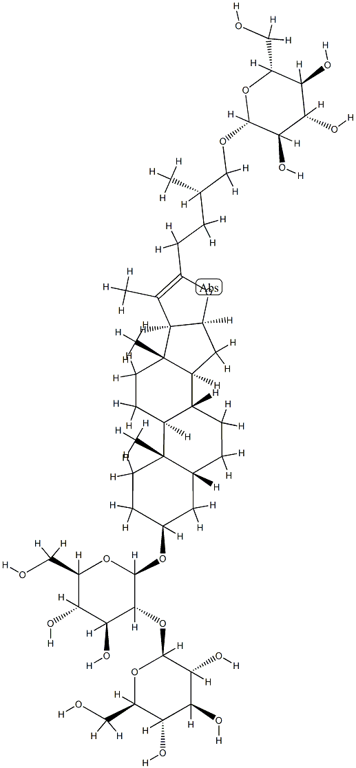 知母皂苷C分子式结构图