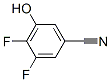 3,4-二氟-5-羟基苄腈分子式结构图