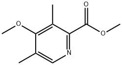 4-甲氧基-3,5-二甲基吡啶甲酸甲酯分子式结构图