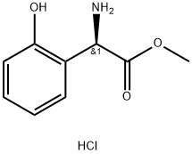 R-2-羟基苯甘氨酸甲酯盐酸盐分子式结构图