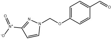 4-((3-硝基-1H-吡唑-1-基)甲氧基)苯甲醛分子式结构图