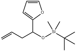 1-叔丁基二甲硅氧基-1-(呋喃-2-基)-丁-3-烯分子式结构图