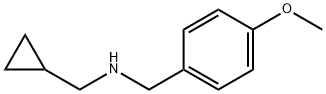 N-环丙甲基-4-甲氧基苄胺分子式结构图