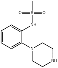 N-[2-(哌嗪-1-基)]甲基磺酰胺盐酸盐分子式结构图