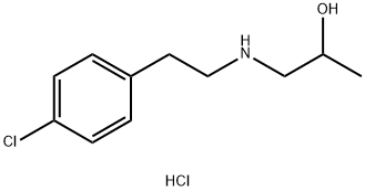 1-[[2-(4-氯苯基)乙基]氨基]-2-丙醇盐酸盐分子式结构图