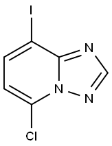 5-氯-8-碘-[1,2,4]三唑并[1,5-A]吡啶分子式结构图