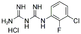 1-(3-CHLORO-2-FLUOROPHENYL)BIGUANIDE HYDROCHLORIDE分子式结构图