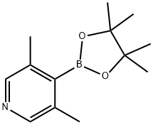 3,5-二甲基吡啶-4-硼酸频哪酯分子式结构图