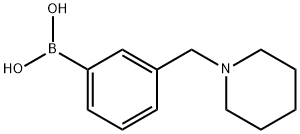 3-(PIPERIDIN-1-YLMETHYL)PHENYLBORONIC ACID分子式结构图