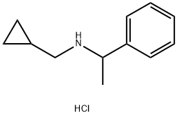 N-(环丙基甲基)-1-苯乙烷-1-胺盐酸盐分子式结构图