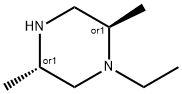 PIPERAZINE, 1-ETHYL-2,5-DIMETHYL-, (2R,5S)-REL-分子式结构图