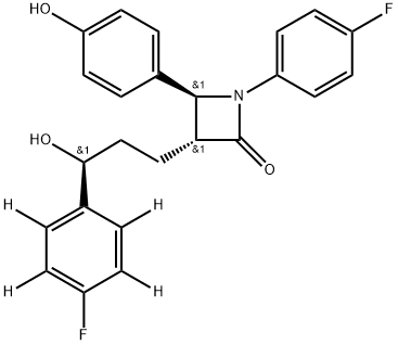 依折麦布杂质-d4分子式结构图