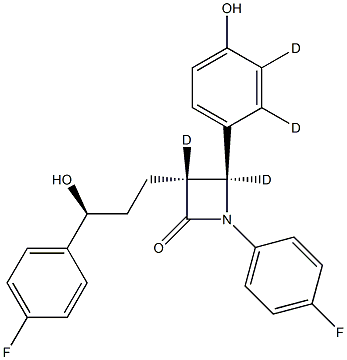 依折麦布-D4分子式结构图