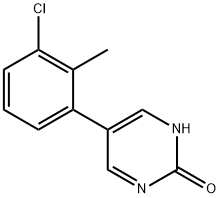 5-(3-氯-2-甲基苯基)-2-羟基嘧啶分子式结构图