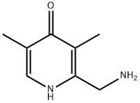 2-(氨基甲基)-3,5-二甲基吡啶-4(1H)-酮分子式结构图