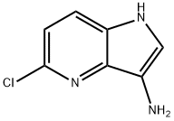 5-氯-1H-吡咯并[3,2-B]吡啶-3-胺分子式结构图