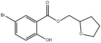 (四氢呋喃-2-基)5-溴-2-羟基苯甲酸甲酯分子式结构图