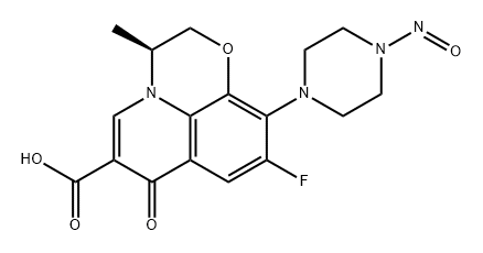 左氧氟沙星杂质34分子式结构图