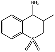 4-氨基-3-甲硫基色烷 1,1-二氧化分子式结构图