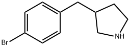 3-(4-溴苄基)吡咯烷分子式结构图