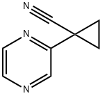 1-(吡嗪-2-基)环丙基腈分子式结构图