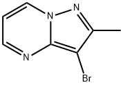 3-溴-2-甲基吡唑并[1,5-A]嘧啶分子式结构图