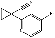 1-(4-溴吡啶-2-基)环丙基腈分子式结构图